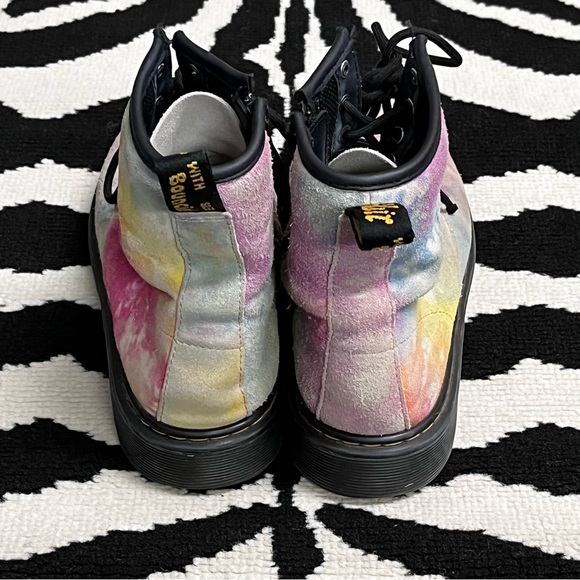 DR. MARTENS 1460 Pascal Suede Lace Up Boot in Tie Dye Size 6 - Picture 5 of 10